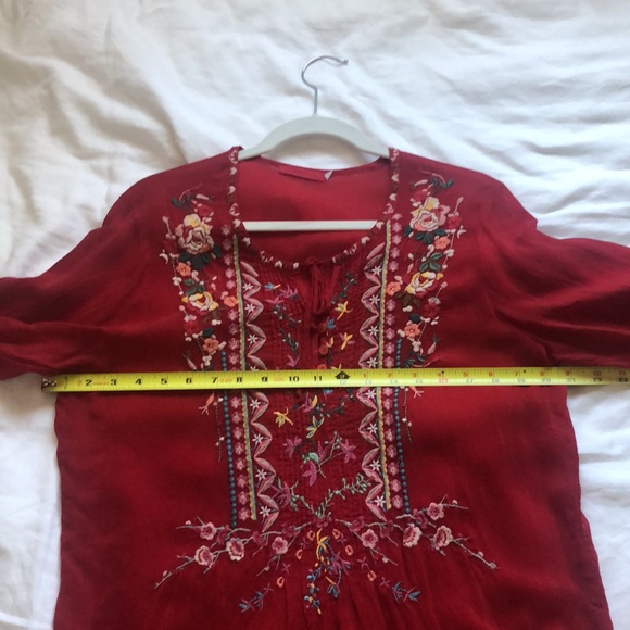 Johnny Was Embroidered Top M - Picture 8 of 9